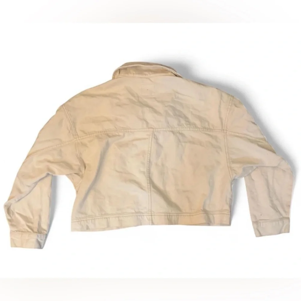 Abercrombie & Fitch Cream Jean Jacket